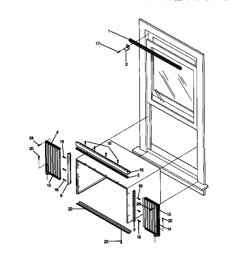 Window mounting parts