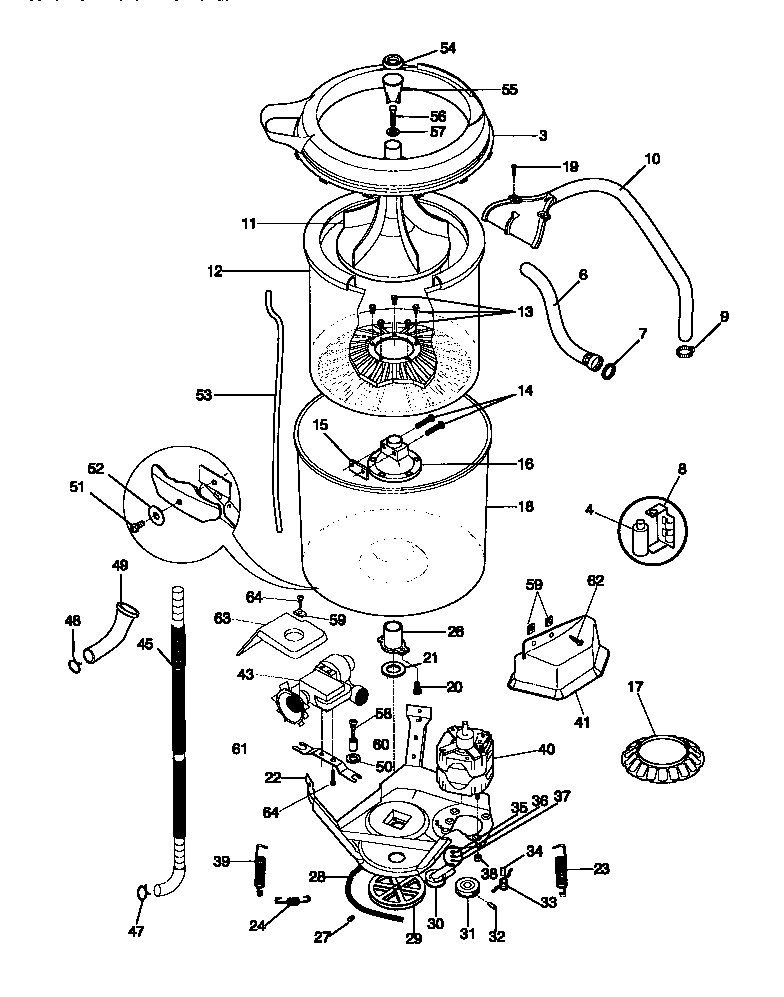 Motor/tub