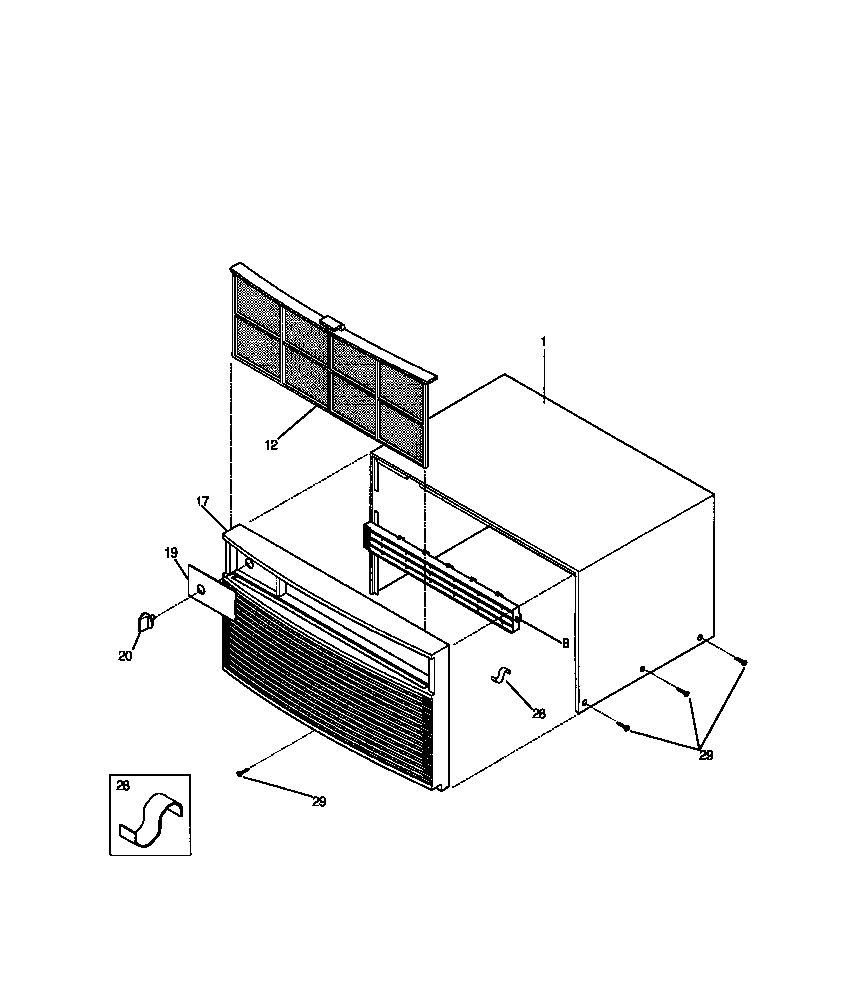 Cabinet front and wrapper