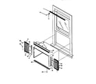 White-Westinghouse WAC063T7A5 window mounting parts diagram