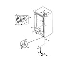 Universal/Multiflex (Frigidaire) MFU12M2BW2 cabinet/control/shelves diagram