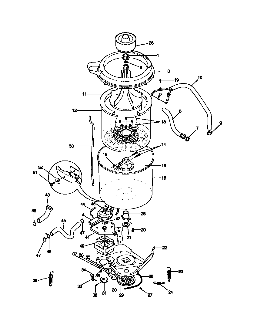 Motor/tub