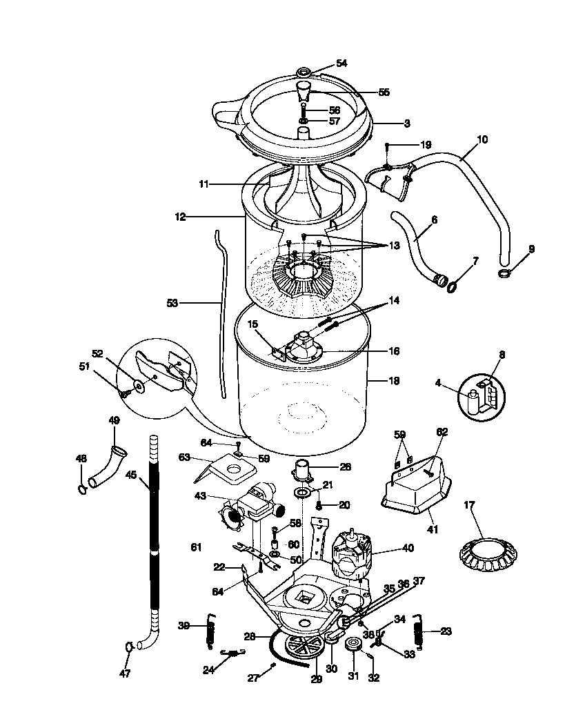 Motor/tub