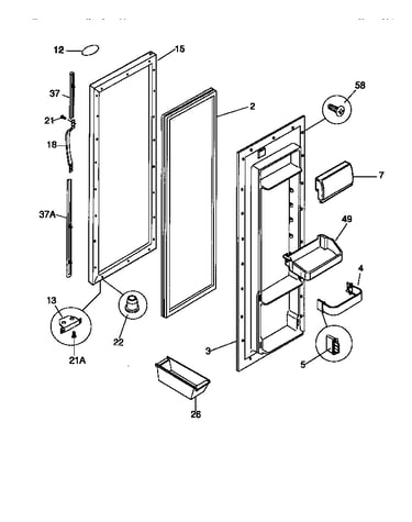Refrigerator door