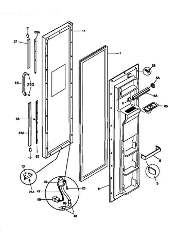 Freezer door
