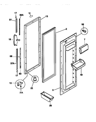 Refrigerator door