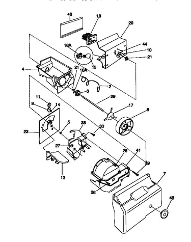 Ice container/drive