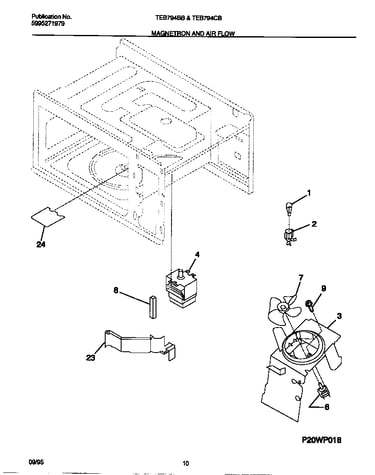 Magnetron and air flow