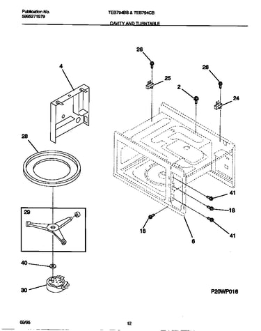 Cavity and turntable