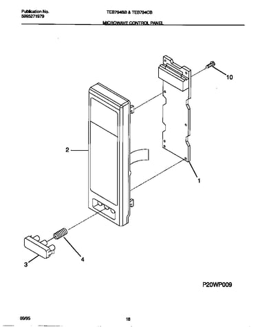 Microwave control panel
