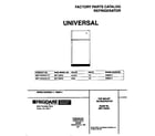 Universal/Multiflex (Frigidaire) MRT15DNCW1 cover diagram