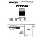 Tappan TGF355BXWA cover diagram