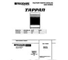 Tappan TGF331SCWA cover diagram