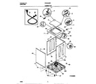 White-Westinghouse WWS445RBW1 cabinet/top diagram