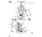 Frigidaire FWX645LBS3 motor/tub diagram