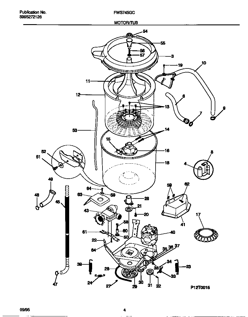 Motor/tub