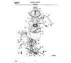 Gibson GWX435RBW3 motor/tub diagram