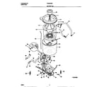 Tappan TWX645RBW3 motor/tub diagram