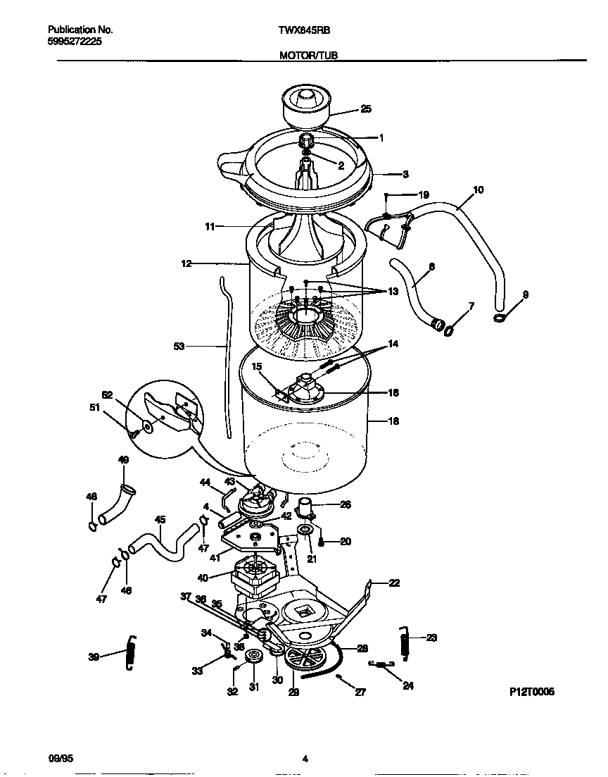 Motor/tub