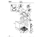 White-Westinghouse WWX433RBW3 cabinet/top diagram