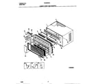 Frigidaire FAS226W2A2 cabinet front and wrapper diagram
