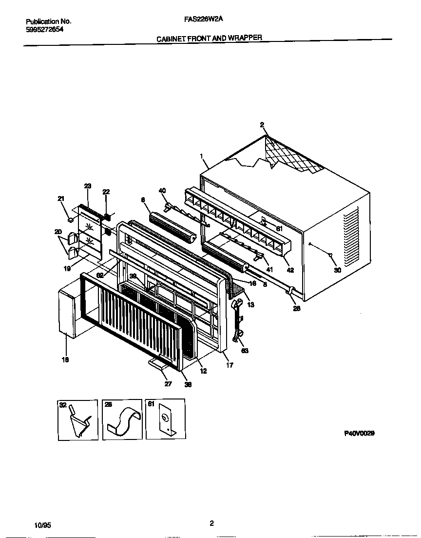 Cabinet front and wrapper