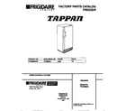 Tappan TFU09M4AW4 cover diagram
