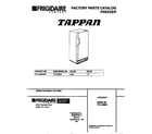 Tappan TFU12M0AW4 cover diagram
