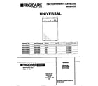 Universal/Multiflex (Frigidaire) MWX445RBW3 cover diagram