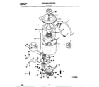 Universal/Multiflex (Frigidaire) MWX445RBW3 motor/tub diagram