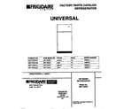 Universal/Multiflex (Frigidaire) MRT15DRCD2 cover diagram