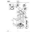 Universal/Multiflex (Frigidaire) MWL111RBW2 cabinet/top diagram