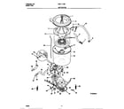 Universal/Multiflex (Frigidaire) MWL111RBW2 motor/tub diagram