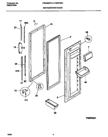 Refrigerator door