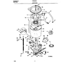 Frigidaire FWS645RBS2 motor/tub diagram