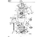 Frigidaire F21C645CS2 motor/tub diagram