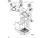 White-Westinghouse WWS445RBW2 cabinet/top diagram