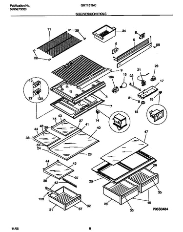 Shelves/controls