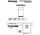 Universal/Multiflex (Frigidaire) MRT18BSCZ0 cover diagram