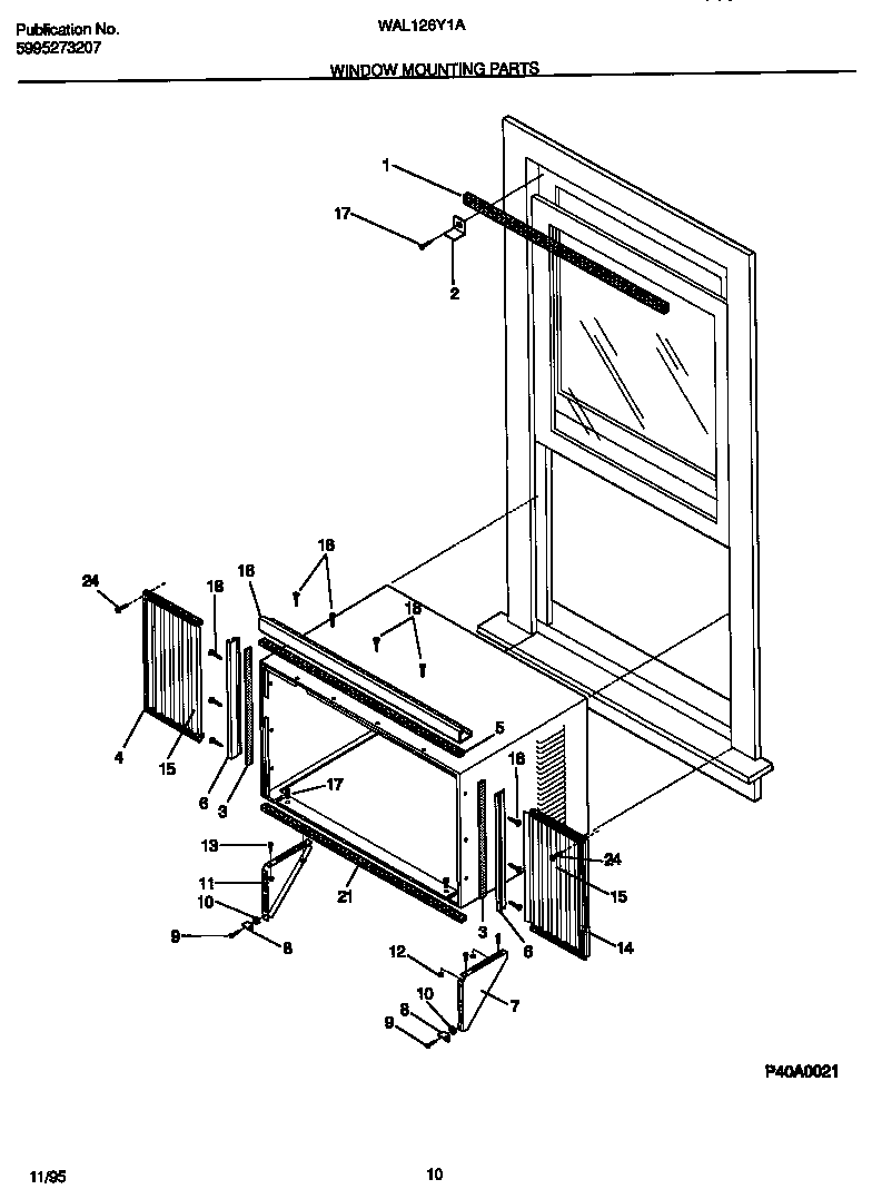 Window mounting parts