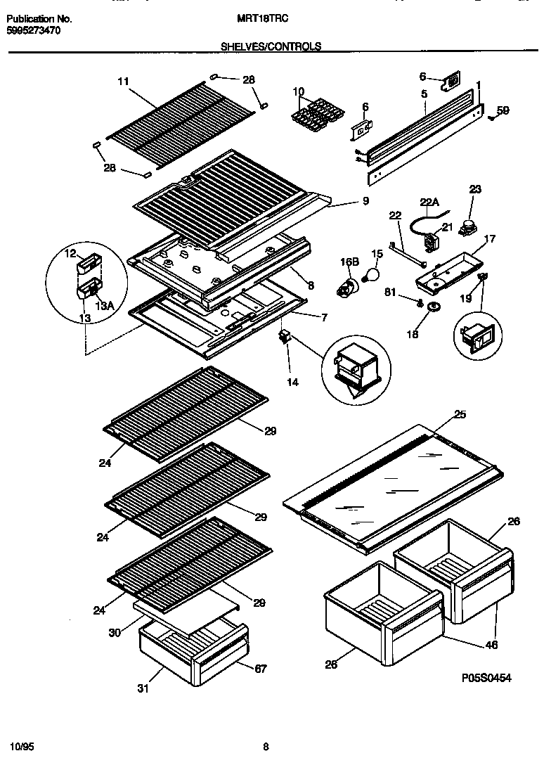 Shelves/controls