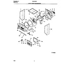Universal/Multiflex (Frigidaire) MLXG42RBD2 upper cabinet/drum/heater diagram