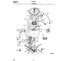 Universal/Multiflex (Frigidaire) MLXG42RBW2 motor/tub diagram