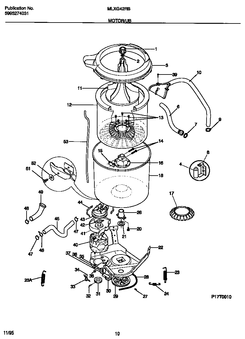 Motor/tub