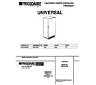 Universal/Multiflex (Frigidaire) MFU14F3BW3 cover diagram