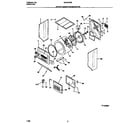 Universal/Multiflex (Frigidaire) MLXE42RBD2 upper cabinet/drum/heater diagram