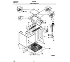 Universal/Multiflex (Frigidaire) MLXE42RBW2 lower cabinet/top diagram
