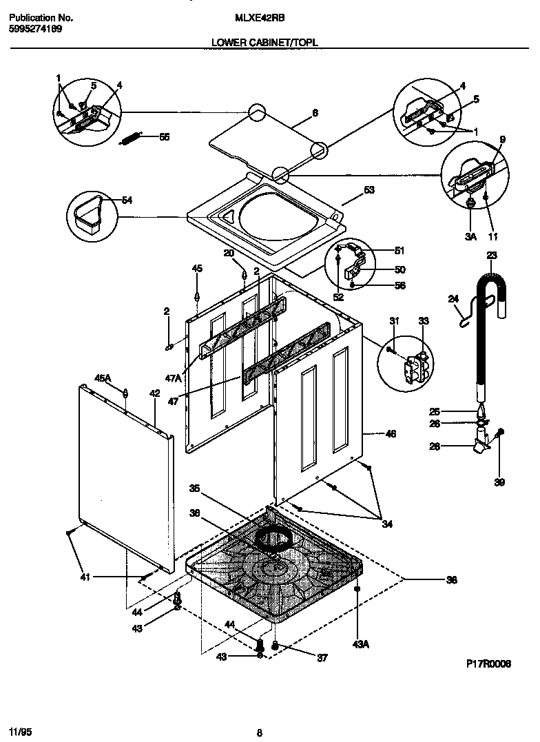 Lower cabinet/top
