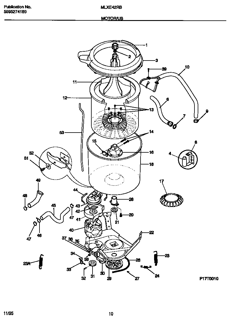 Motor/tub