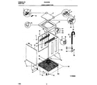 Universal/Multiflex (Frigidaire) MLXE62RBD2 lower cabinet/top diagram